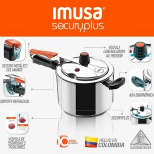 Olla a Presión Imusa 7 Litros SecuryPlus